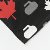 カナダカーリングロックフリースブランケット（カスタマイズ可能） フリースブランケット (角)