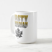 カナダカ扱いにくダメープルリーフ コーヒーマグカップ (正面左)