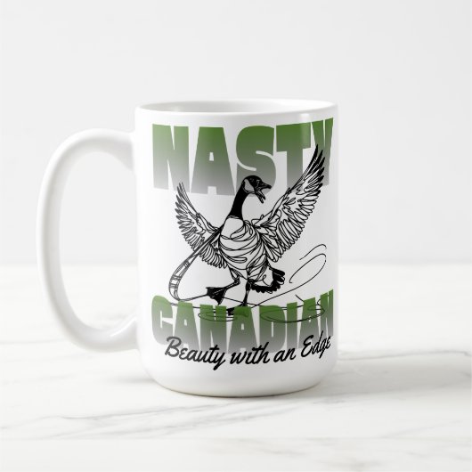 カナダカ扱いにくナダグース コーヒーマグカップ (左)