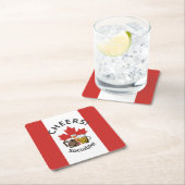 カナダカ素晴らしンダビール スクエアペーパーコースター (インサイチュ)