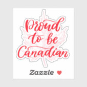 カナダカ誇りを持ったエデの葉になる |カナダの日 シール (シート)