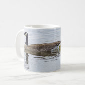 カナダガチョウとゴスリング コーヒーマグカップ (正面左)