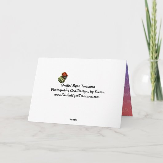 カナダガチョウとベビー自然の写真カード カード (裏面)