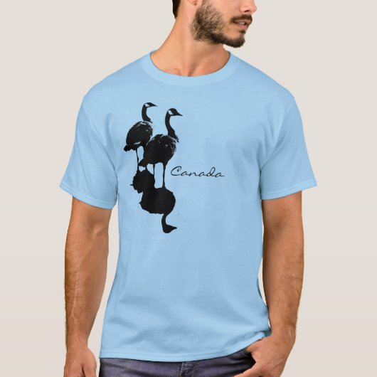 カナダガチョウのお土産Tシャツ&ガチョウの贈り物 Tシャツ (正面)