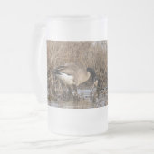 カナダガチョウのスナックタイムフロストマグ フロストグラスビールジョッキ (正面左)