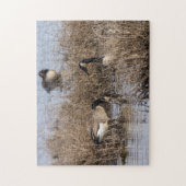 カナダガチョウの時間 ジグソーパズル (縦)