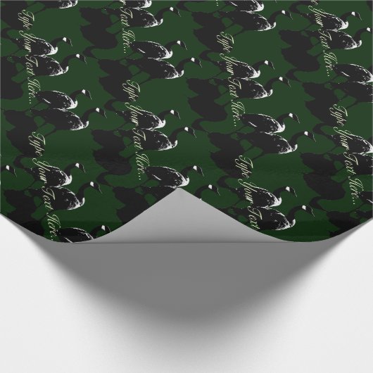 カナダガチョウパーソナライズされたラッピングガチョウ紙 ラッピングペーパー (角)