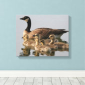 カナダガチョウ愛好家への贈り物 キャンバスプリント (インサイチュ (ウッドフロア))