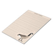 カナダガチョウ裏地の筆記具 ノートパッド (アングル)