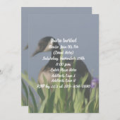 カナダガチョウ アイリス アート ネイチャーパーティー 招待状 (正面/裏面)