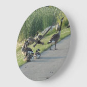 カナダガチョウ ラージ壁時計 (傾斜)