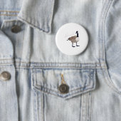 カナダガチョウ Tシャツ 鳴き声 面白い かわいい 鳥 狩人 ギフト 缶バッジ (インサイチュ)