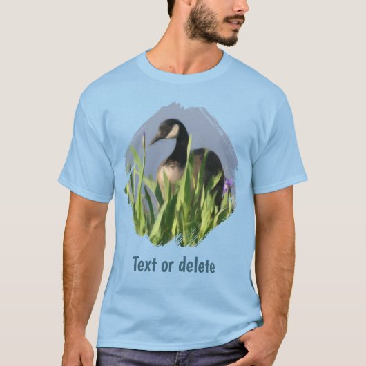 カナダガンのアイリスアニマルアート オーダーメイド Tシャツ (正面)