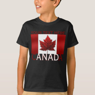 カナダキッズシャツカナダ国旗キッズサヌードトップ Tシャツ