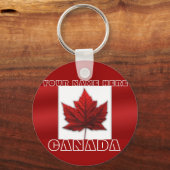 カナダキーチェーンパーソナライズされたカナダキーホルダー キーホルダー (正面)