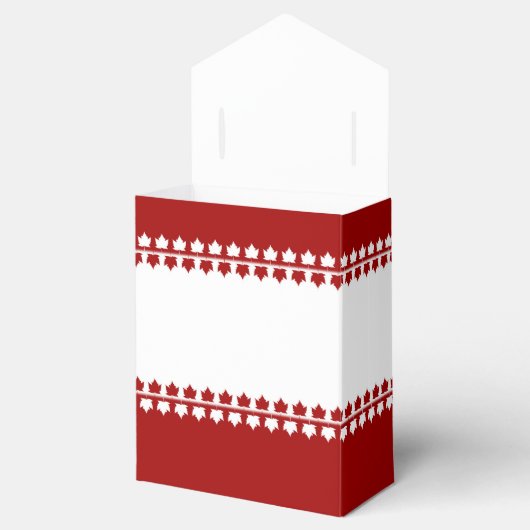 カナダギフトボックスパーソナライズされたカナダ抱き枕 フェイバーボックス (オープン)