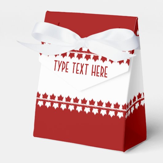 カナダギフトボックスパーソナライズされたカナダ抱き枕 フェイバーボックス (正面サイド)