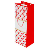 カナダクリスチャンカスタムウェディングパーティー ワインギフトバッグ (裏面アングル)