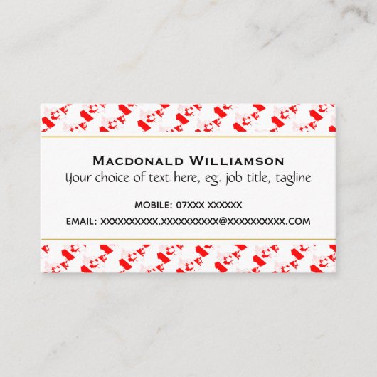 カナダクリスチャン聖なる書物、 経典ジョン3:16 名刺 (正面)