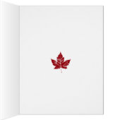 カナダクールカードカナダ国旗のグリーティングカード (内側(右))