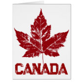 カナダクールカードカナダ国旗のグリーティングカード (正面)