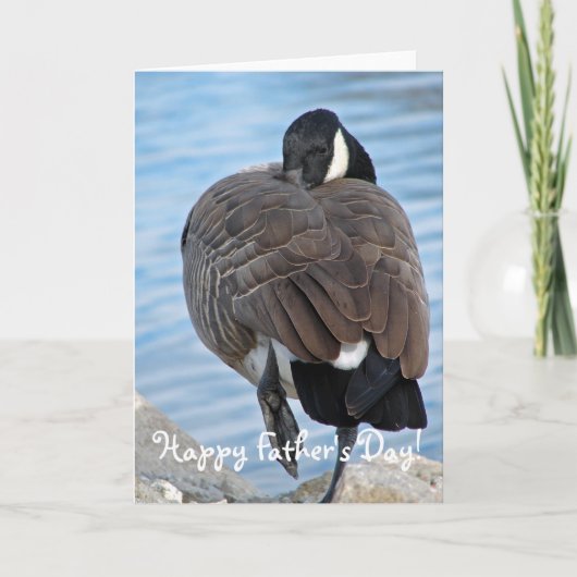 カナダグースお父さんの日おめでとう！ カード (正面)