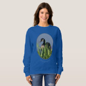 カナダグースアイリス絵画ズ自然パーソナライズされた スウェットシャツ (正面フル)