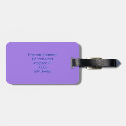 カナダグースアイリス絵画ズ自然パーソナライズされた ラゲッジタグ (裏面横)