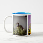 カナダグースアイリス自然アート ツートーンマグカップ (左)