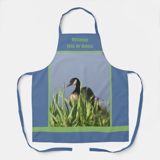 カナダグースアニマルアートパーソナライズされた エプロン (正面)