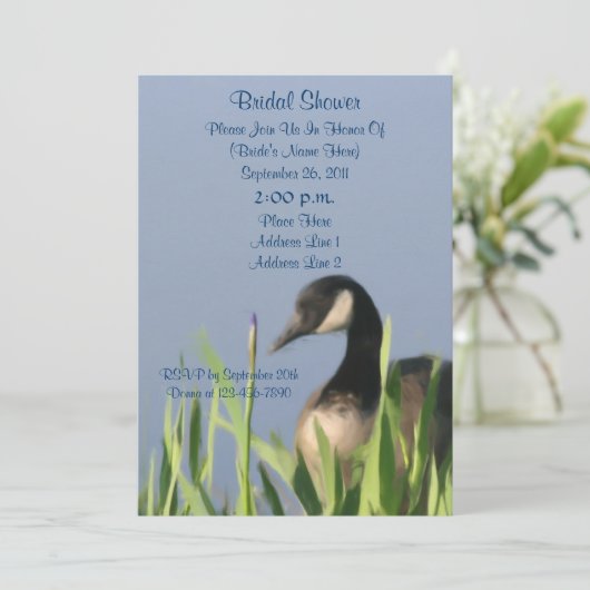 カナダグースアートブライダルシャワー招待状 招待状 (スタンド正面)