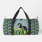 カナダグースイ絵画リスパーソナライズされたズ ダッフルバッグ (裏面)