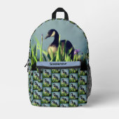 カナダグースイ絵画リスパーソナライズされたズ プリントバックパック (正面)