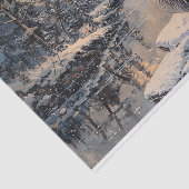 カナダグースウィンターランドスケープの切り離し 薄葉紙 (詳細)