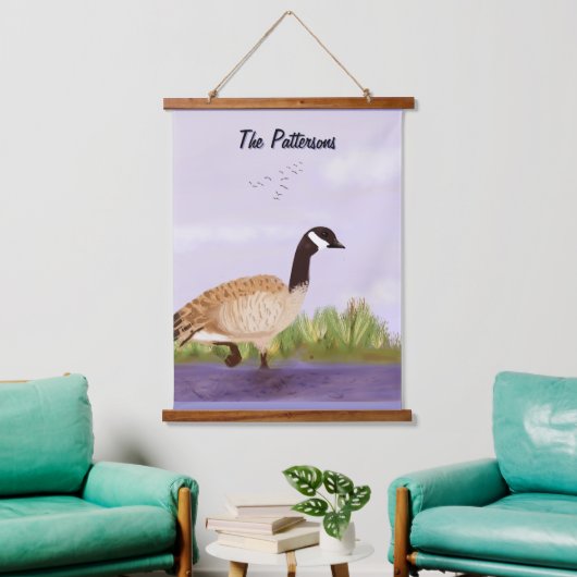 カナダグースウッドトップウォールタペストリー 吊り下げ型タペストリー (リビング)