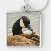 カナダグースオンザレイク キーホルダー (正面)