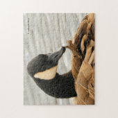 カナダグースオンザレイク ジグソーパズル (縦)