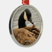 カナダグースオンザレイク メタルオーナメント (右)