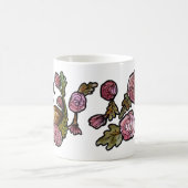 カナダグースカナダゲーズピンクフローラアート コーヒーマグカップ (中央)