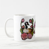 カナダグースカナダゲーズピンクフローラアート コーヒーマグカップ (左)