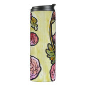 カナダグースカナダゲーズピンクフローラアート タンブラー (回転左)