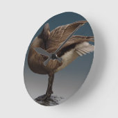 カナダグースクロックのギフトカナダグースウォールクロック ラウンド壁時計 (傾斜)