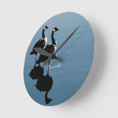 カナダグースクロックギフトカナダ記念時計 ラウンド壁時計 (傾斜)