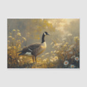 カナダグースゴールデンアワーホワイトデイジーデコページ 薄葉紙 (正面)