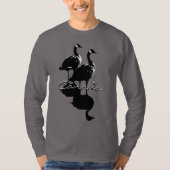 カナダグースシャツ長袖パーソナライズされたシャツ Tシャツ (正面)