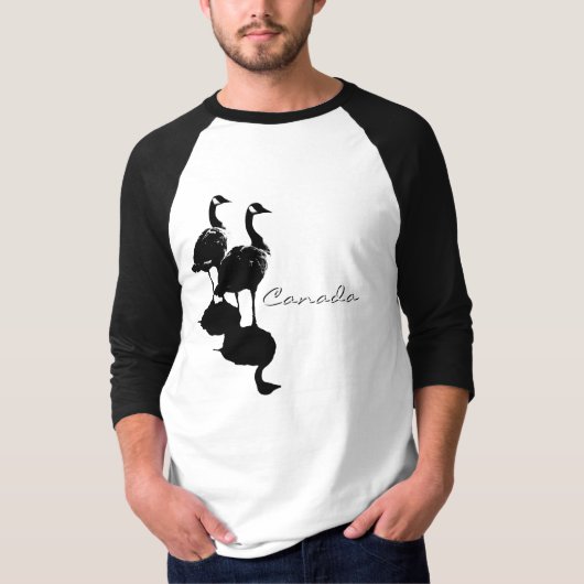 カナダグースジャージー&カナダお土産シャツ Tシャツ (正面)