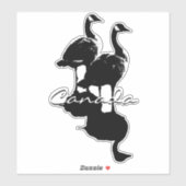 カナダグースステッカーパーソナライズされたカナダデカール シール (シート)