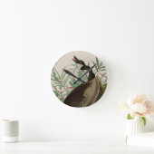 カナダグースバードオブアメリカオードゥボンプリント ラウンド壁時計 (ホーム)