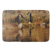 カナダグースファミリーカワイイベビーズゲーゼ バスマット (正面)