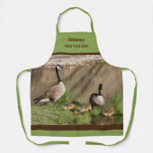 カナダグースファミリーパーソナライズされた エプロン (正面)